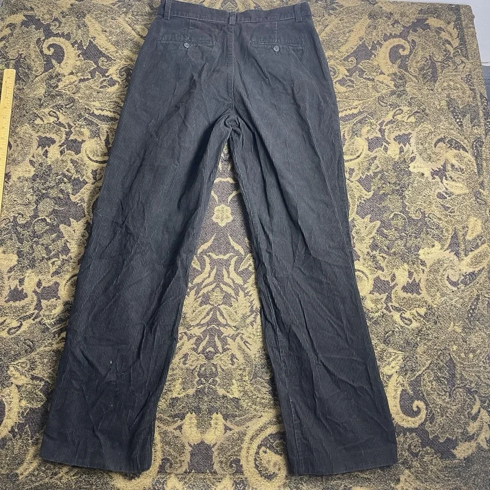 Vtg Y2K Old Navy Black Corduroy Pants Mens Size 31 x 32